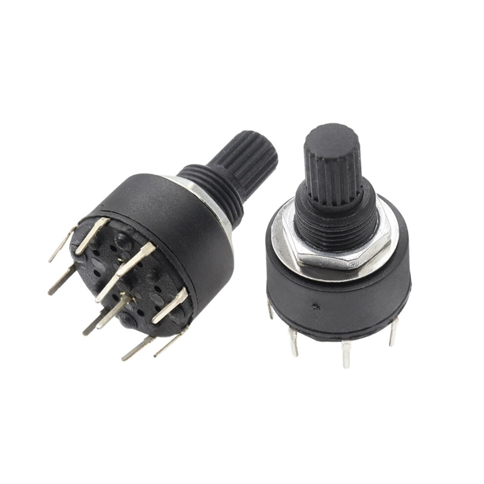 16Mm Rotary Band Switch 1 Pole 15Mm Axis 5 Handle Length 10Pcs 9323874283593