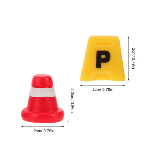 40 Unidades Mini Placas De Trânsito Para Decoração E 2