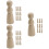 30 Stuks Onafgewerkte Peg Diy Schilderpoppen 9