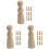 30 Stuks Onafgewerkte Peg Diy Schilderpoppen 4