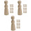 30 Stuks Onafgewerkte Peg Diy Schilderpoppen 5