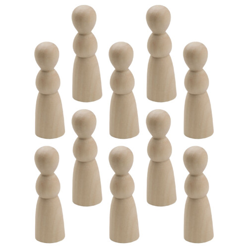 30 Stuks Onafgewerkte Peg Diy Schilderpoppen 1