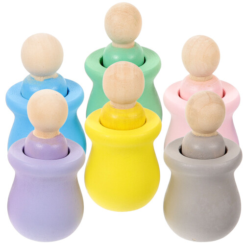 12 Stuks Onafgewerkte Peg Diy Schilderen 1