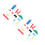 2 Sets Domino Blokken Bouw Speelgoed Educatief 7