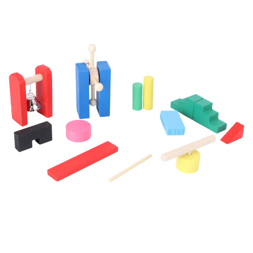 2 Sets Domino Blokken Bouw Speelgoed Educatief 1