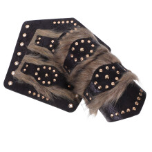 8 Kunstleer Armguards Volwassenen Lichtbruin