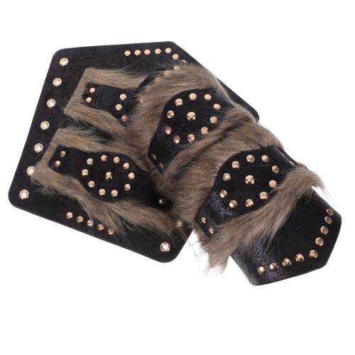 8 Kunstleer Armguards Volwassenen Lichtbruin