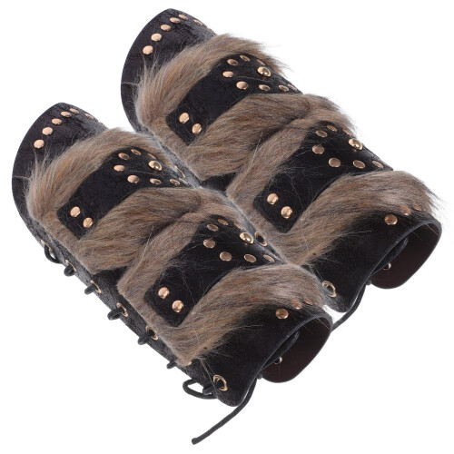 8 Kunstleer Armguards Volwassenen Lichtbruin 1