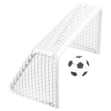 4Sets Mini Fußballtor Mit Fußball Kugeln Für Puppenhaus Weiß Langlebig