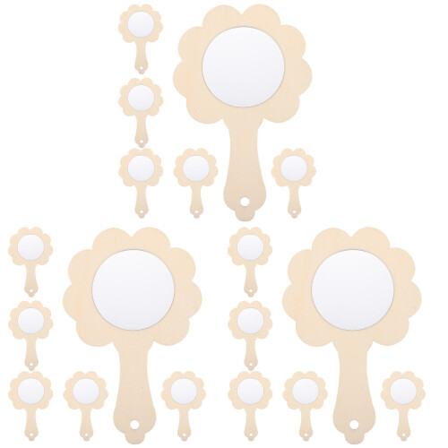 18 Stuks Mini Spiegels Diy Handspiegels Onafgewerkt 1