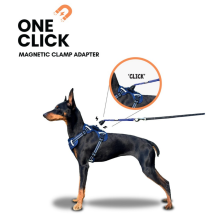 Our Dogs Life Magnetic Lock Lead & Harness Navy L