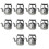 10 Stuks Mini Waterkoker Pretend Play Kettle Micro Accessoire 9