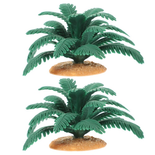 6Stk Künstliche Modell PVC Grün Landschaft 1