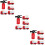 3Sets Speelgoed Rood ABS Kind Leerzaam Rollenspel 11