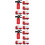 3Sets Speelgoed Rood ABS Kind Leerzaam Rollenspel 10