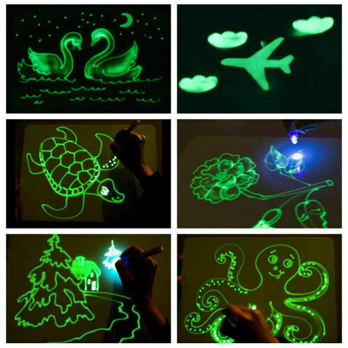 Nightlight Board Glow Graffiti Schilderplank Voor Kinderen (A3)
