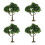 4St Miniatuur Plastic Groen Voor Modelspoor En Sfeervolle 9