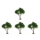 4St Miniatuur Plastic Groen Voor Modelspoor En Sfeervolle 5