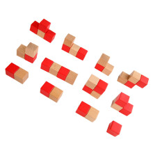 2 Sets Holzbausteine Liebevolle Frühförderung Bausteine