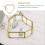 Schmuckkasten Goldener Display Mann 11