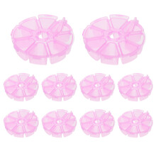 Masteelf 10 Stk Perlen Aufbewahrungsbox Reise 10,30x10,30x2,50cm Rosa