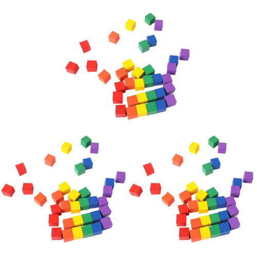 300 Holzwürfel Bausteine Für Kinder 1