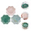 3Stk Keramik Schmuck Tablett Mandala Ring Schale Schmuckbehälter 5