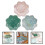 3Stk Keramik Schmuck Tablett Mandala Ring Schale Schmuckbehälter 3