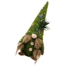 Plüsch Gnome Figur Für Und Desktop Mit Sukkulenten