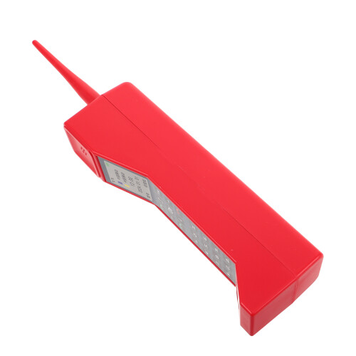 5St Vintage Plastic Telefoonmodel Rood Retro Voor Podium 1