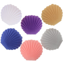 6er-pack schmuckschachteln muscheloptik, aufbewahrung ohrringe &