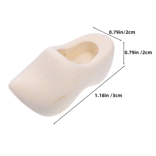 2 Paar Poppenhuis Mini Klompen 3 Cm 1