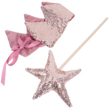One Set Princess Crown And Star Wand For Birthday, Halloween, Stage