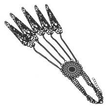 Gothic Stil Fingernagel Armband Mit Kette Für Frauen