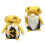 4 Bienen- Plüschfiguren - Gelb Weiß 10