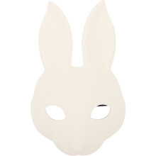 3Stück Halloween Hase Maske Halbgesicht Pu Weiß Für Kinder Erwachsene