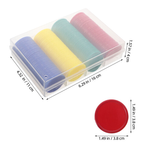 1Set Zählchips: Transparente Kunststoff Marker Für Kinder 1