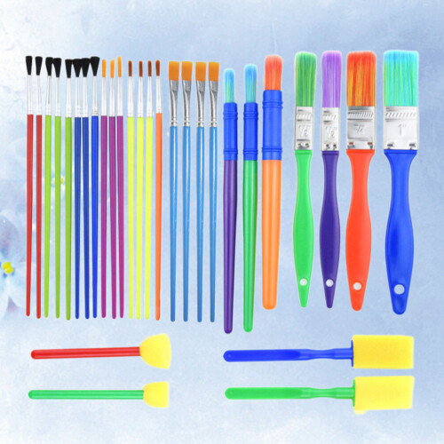 1 Set Kinder Malzeichnungs Mini Schwammbürsten 2