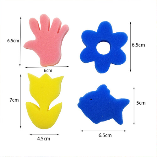 25 Kinder Farbe Stempel Lernmaterial Frühförderung 1