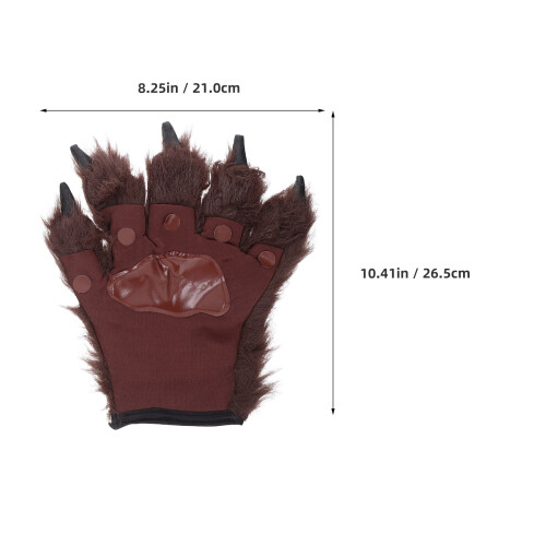 1 Paar Werwolfklaue : Fingerlos Für Halloween 2