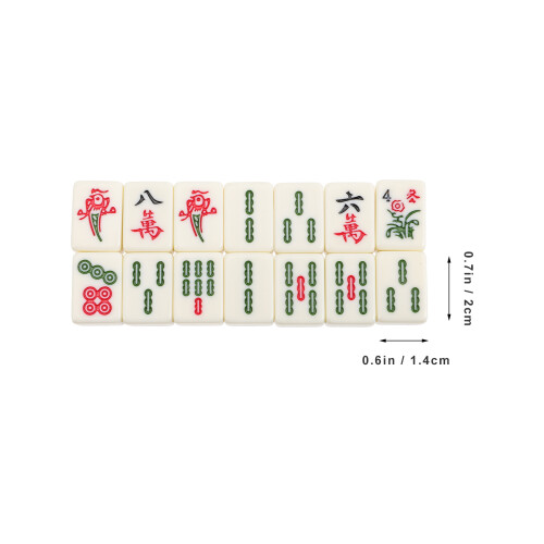 1 Set Chinesisches Mahjong, Mini Für Unterwegs 1