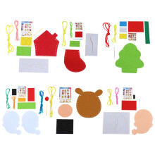 6Stk Weihnachten Bastelbeutel Diy Geschenkbeutel Nähsatz Für Kinder