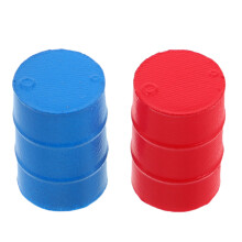10Stk Realistische Mini Öltonnen Resin Modell Für Microszenerie Bunt