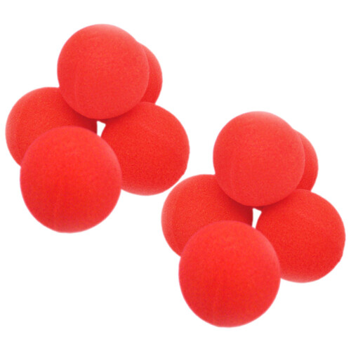 20 Unidades Bolas De Esponja Rojas Para Trucos Y 1