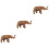 3 Kinder Tiermodell Spielzeug Deko Desktop Accessoire 10