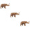 3 Kinder Tiermodell Spielzeug Deko Desktop Accessoire 6