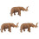 3 Kinder Tiermodell Spielzeug Deko Desktop Accessoire 3