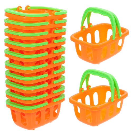 10 Unidades Cesta Mini Supermercado Juguete Hogar