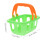 10 Unidades Cesta Mini Supermercado Juguete Hogar 3