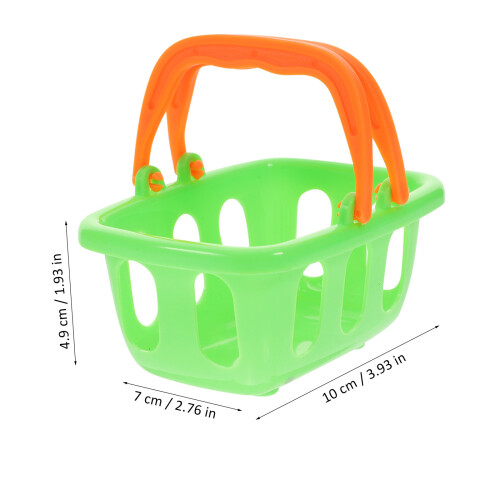 10 Unidades Cesta Mini Supermercado Juguete Hogar 2